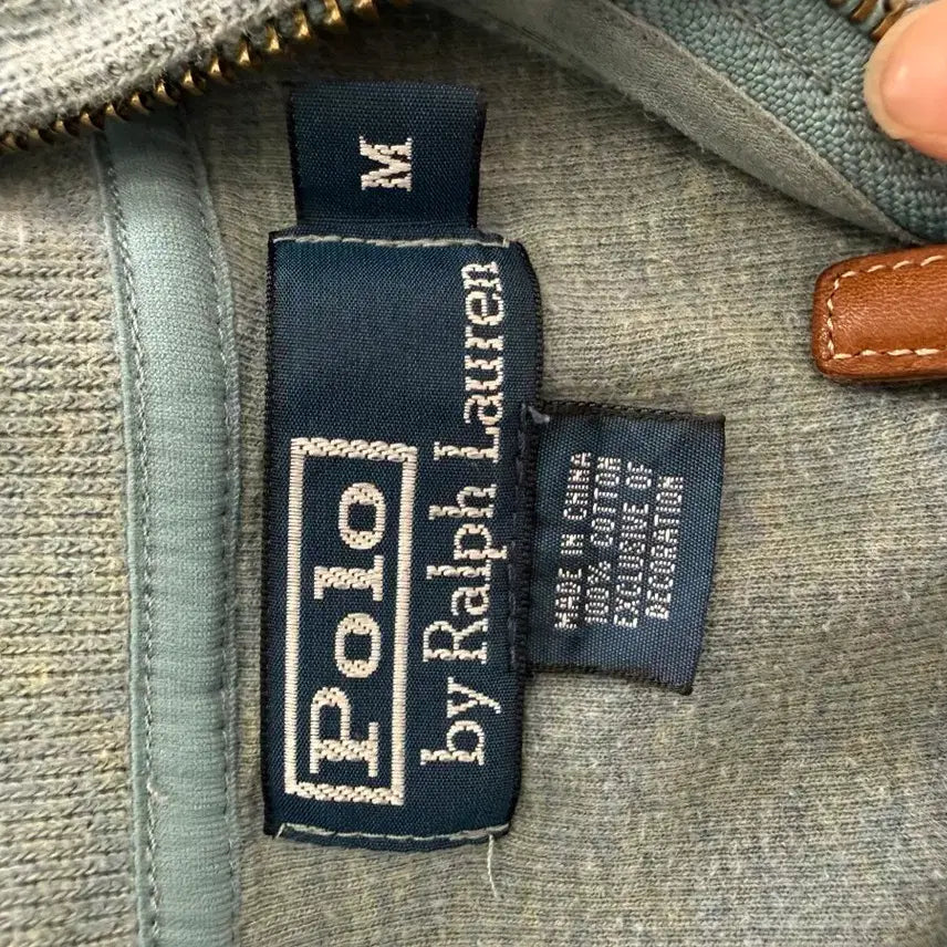 [BUNJANG] Polo Ralph Lauren Half-Zip Sweatshirt - Light Blue, M / 폴로 랄프로렌 하프집업 스웨트셔츠 하늘색m