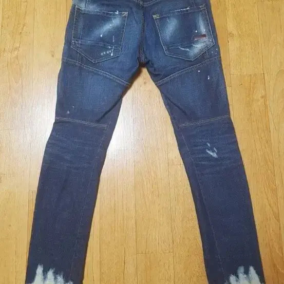 [BUNJANG] Dsquared2 Paint Splash Distressed Stretch Jeans / 이태리 수입정품최상)디스퀘어드2 페인트 스플래시 데미지 워싱 스판청바지