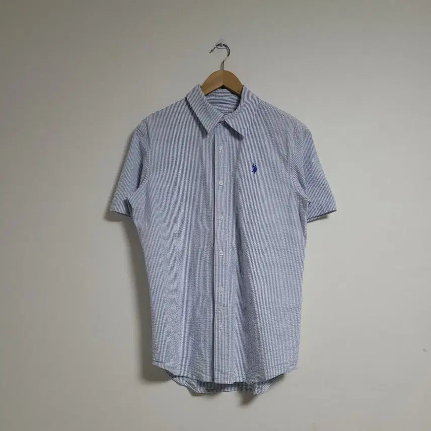 [BUNJANG] U.S. Polo Assn. Striped Short Sleeve Shirt - Size M / (M) U.S.POLO 폴로아센 스트라이프 반팔 셔츠
