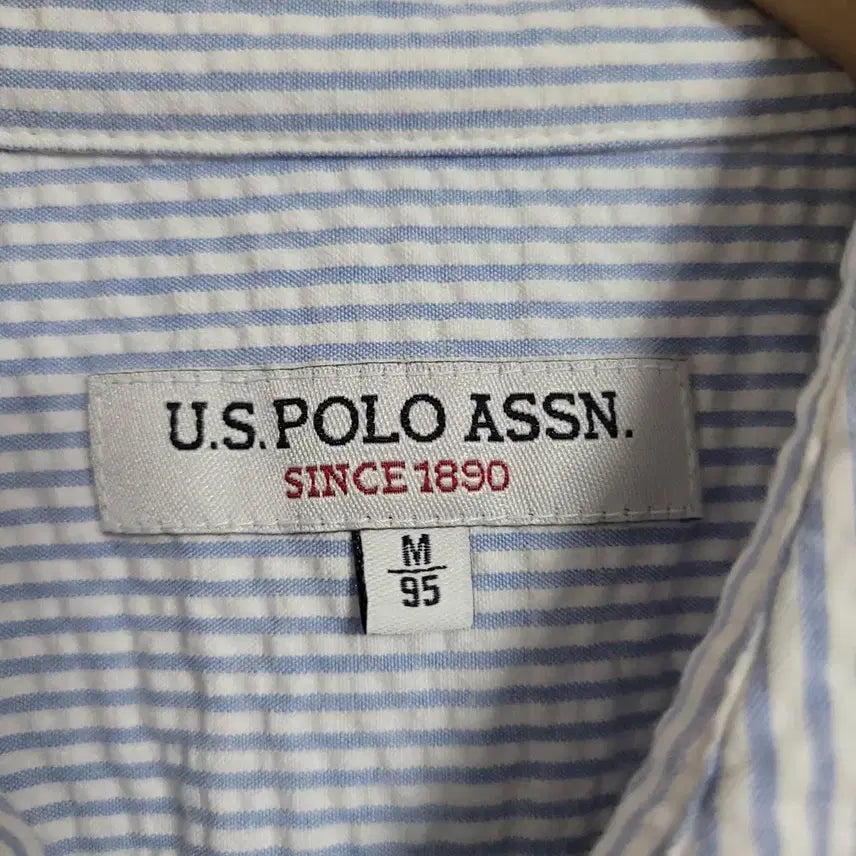 [BUNJANG] U.S. Polo Assn. Striped Short Sleeve Shirt - Size M / (M) U.S.POLO 폴로아센 스트라이프 반팔 셔츠