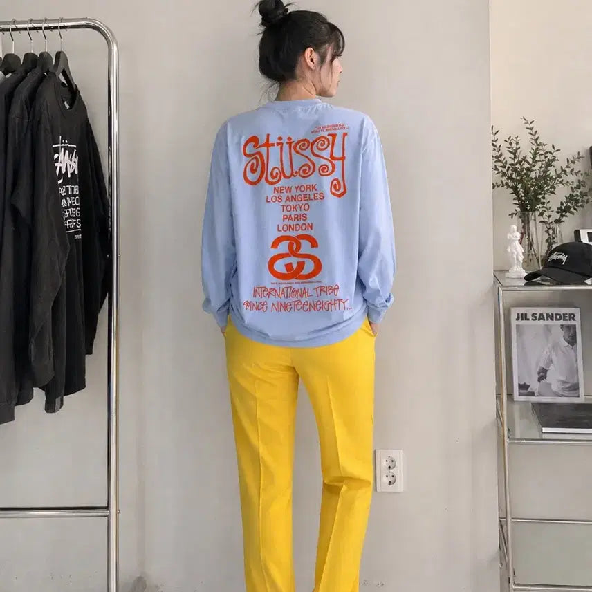 [BUNJANG] ZARA BASIC Yellow Slim Straight Fit Slacks Pants / ZARA BASIC 옐로우 슬랙스 팬츠