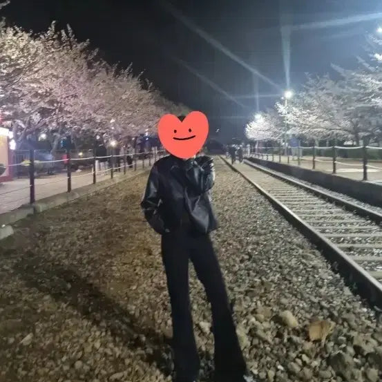 [BUNJANG] Black Leather Jacket / 블랙가죽자켓