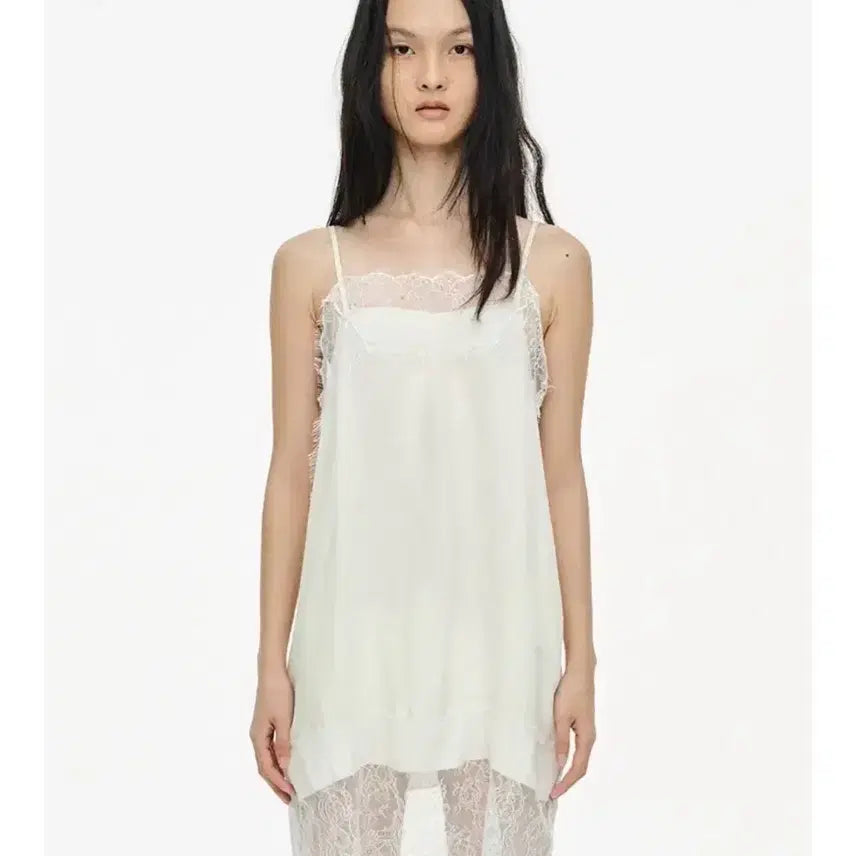 [BUNJANG] Seric Lace Slip Ivory / 세릭 레이스 슬립 아이보리
