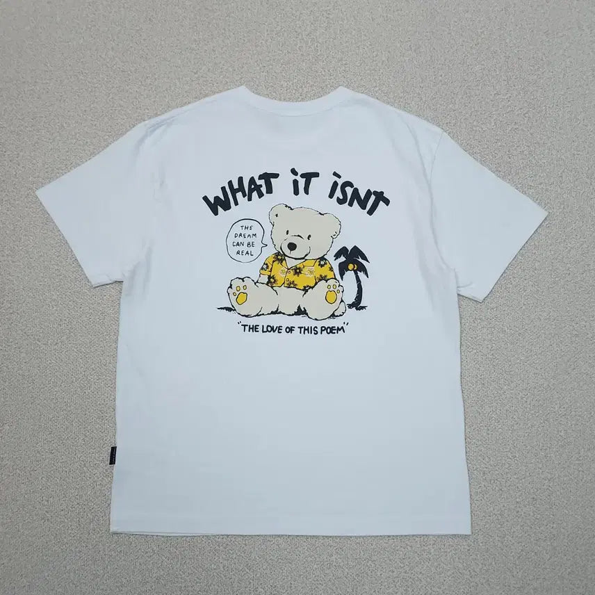 [BUNJANG] Wakewilly Graphic Short Sleeve T-Shirt White Unisex / (S)와키윌리 반팔 티셔츠 그래픽 여름 흰티 남녀공용 W3142