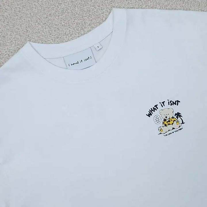 [BUNJANG] Wakewilly Graphic Short Sleeve T-Shirt White Unisex / (S)와키윌리 반팔 티셔츠 그래픽 여름 흰티 남녀공용 W3142