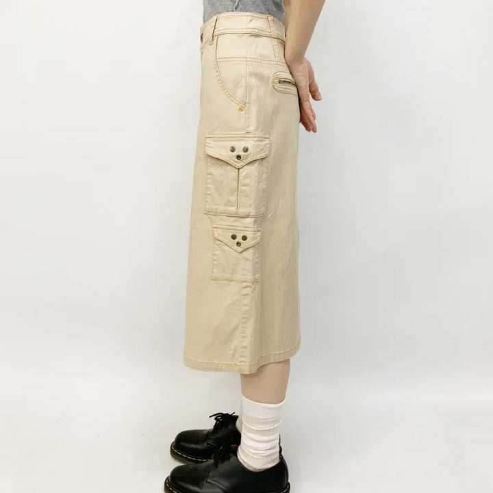 [BUNJANG] NEUF CENT NEUF Striped Stitch Detail Skirt / NEUF CENT NEUF 스커트