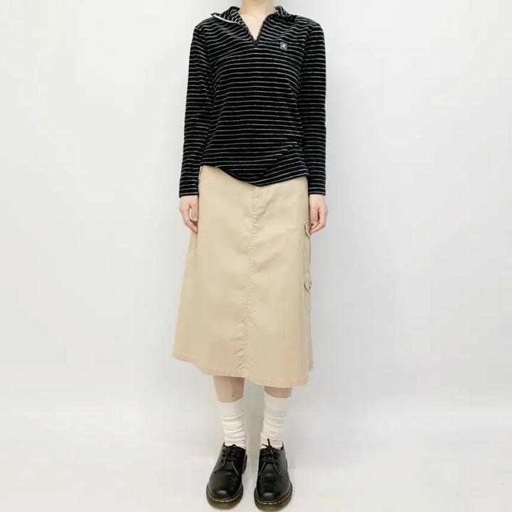 [BUNJANG] NEUF CENT NEUF Striped Stitch Detail Skirt / NEUF CENT NEUF 스커트