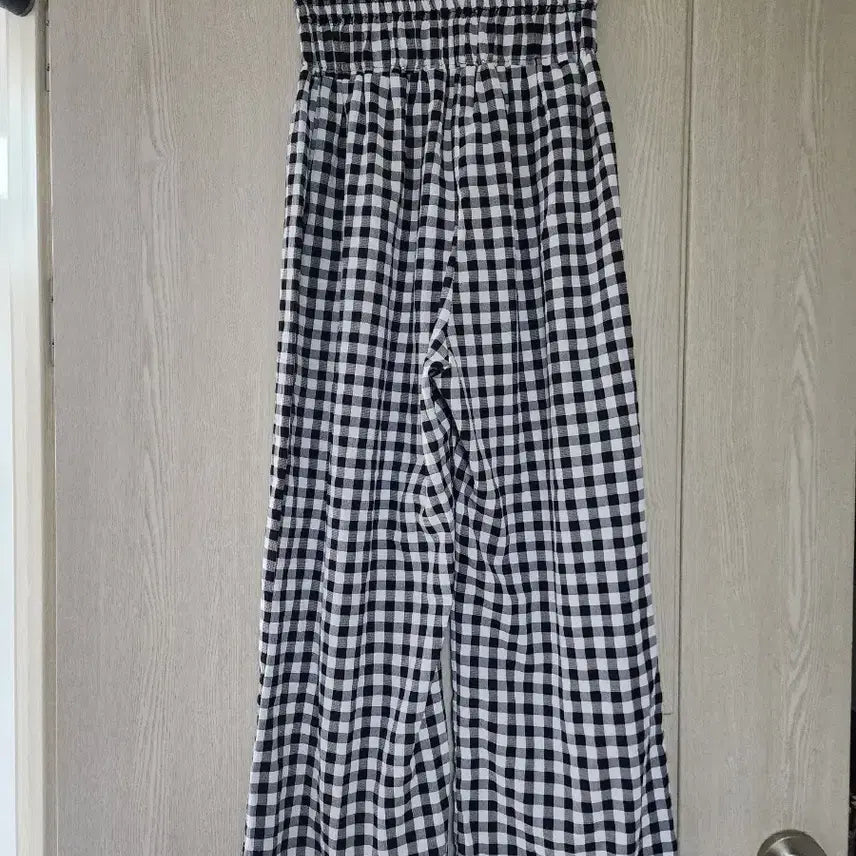 [BUNJANG] Modern Check Wide Pants / 모던한 체크 와이드 팬츠
