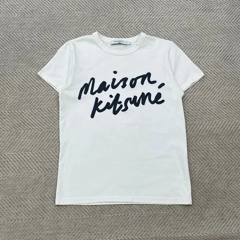 [BUNJANG] Maison Kitsuné Big Logo Short Sleeve T-Shirt / 메종키츠네 빅로고 반팔티 r3612