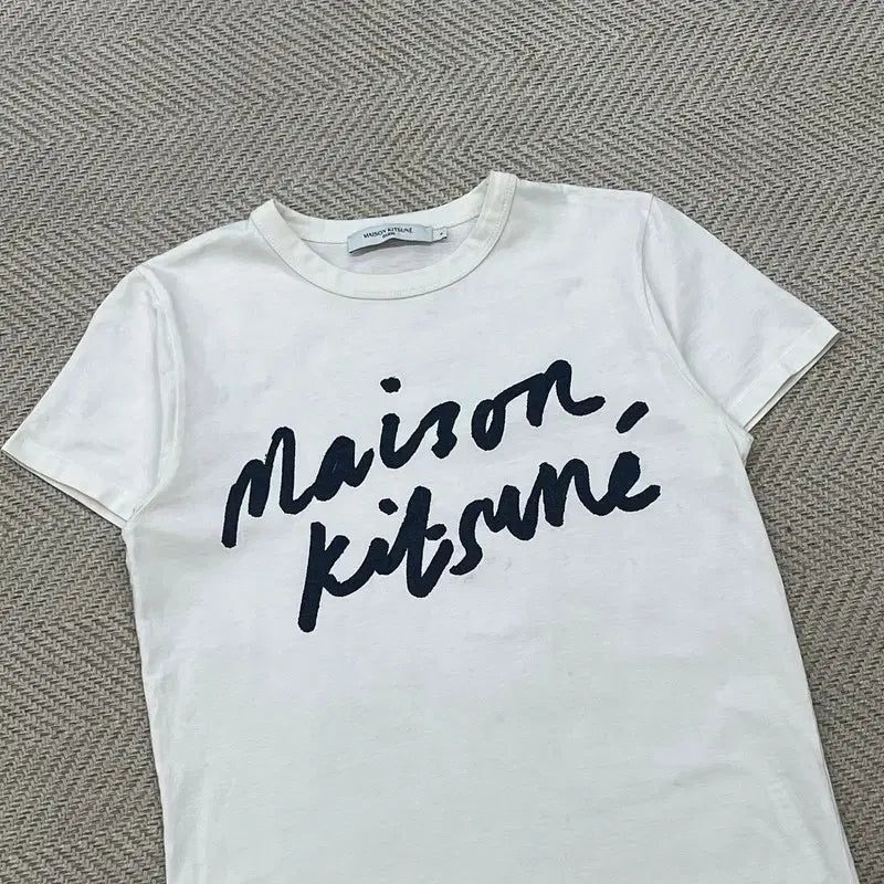 [BUNJANG] Maison Kitsuné Big Logo Short Sleeve T-Shirt / 메종키츠네 빅로고 반팔티 r3612
