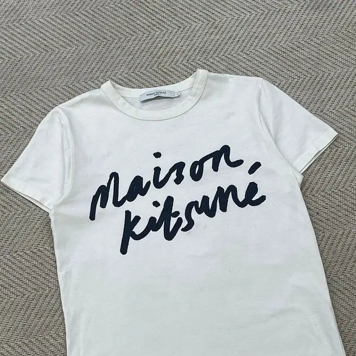 [BUNJANG] Maison Kitsuné Big Logo Short Sleeve T-Shirt / 메종키츠네 빅로고 반팔티 r3612