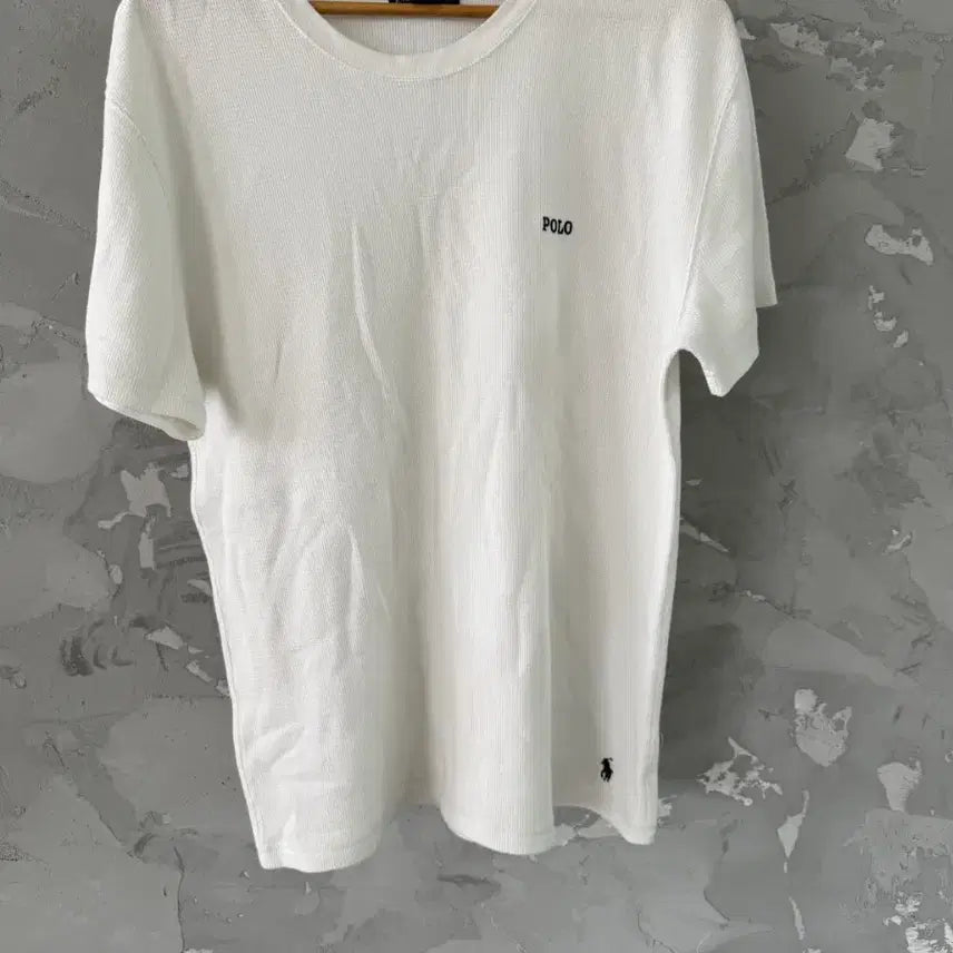 [SOLD OUT] 폴로 랄프로렌 화이트 와플 반팔 티셔츠 L