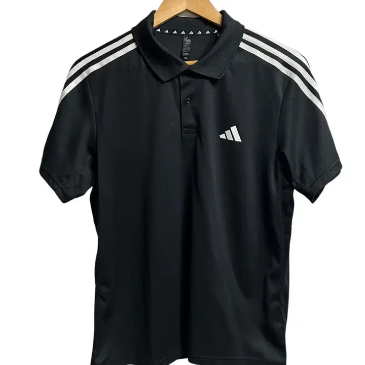 [BUNJANG] Adidas Essentials Polo T-shirt Black L / 아디다스 에센셜 폴로 티셔츠 카라 반팔 티셔츠 블랙 L