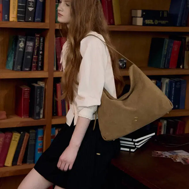 [BUNJANG] LEMAIRE Agnes Suede Bag Beige / [새상품,택있음]르메메 삭 아네스 스웨이드백 베이지