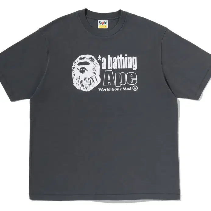 [BUNJANG] BAPE APE HEAD Logo Relaxed Fit Short Sleeve T-Shirt SS26 / [해외] 베이프 에이프 헤드 로고 릴렉스드핏 반팔 티셔츠 26SS
