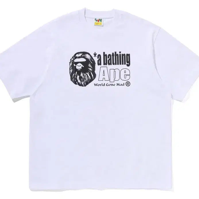 [BUNJANG] BAPE APE HEAD Logo Relaxed Fit Short Sleeve T-Shirt SS26 / [해외] 베이프 에이프 헤드 로고 릴렉스드핏 반팔 티셔츠 26SS