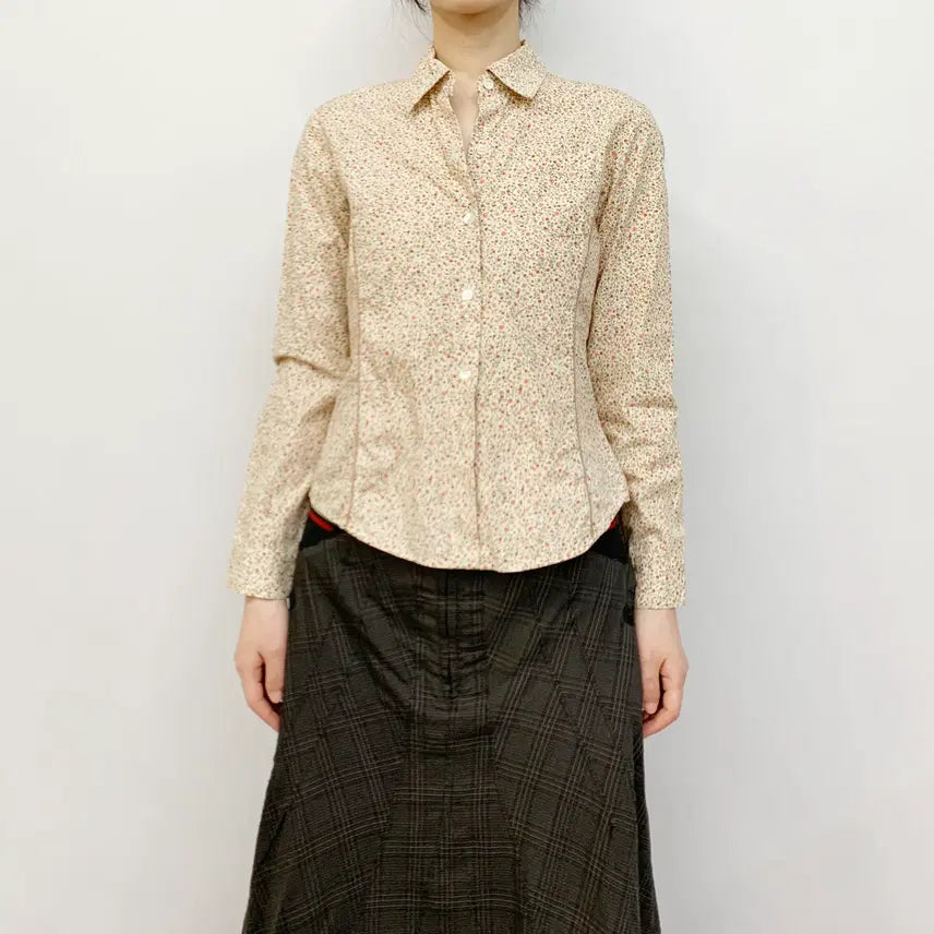 [BUNJANG] AS KNOW AS DE BASE Flower Pattern Shirt / AS KNOW AS DE BASE 플라워 패턴 셔츠