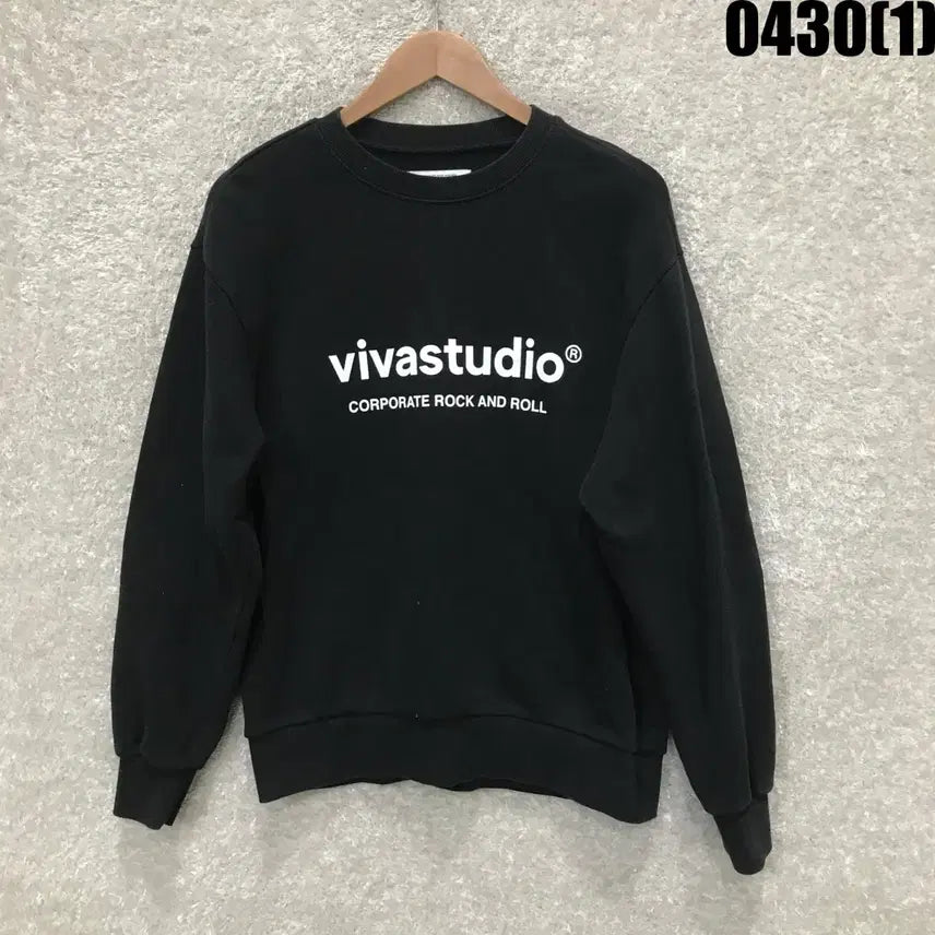[BUNJANG] Vivastudio Black Sweatshirt T-shirt Size S / 비바스튜디오 블랙 맨투맨 티셔츠 s