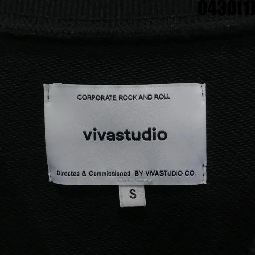 [BUNJANG] Vivastudio Black Sweatshirt T-shirt Size S / 비바스튜디오 블랙 맨투맨 티셔츠 s