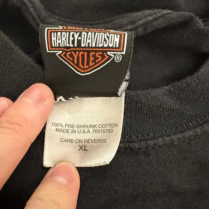 [BUNJANG] Vintage Harley-Davidson Long Sleeve Flame T-Shirt XL / 빈티지 할리데이비슨 롱슬리브 플레임 xl