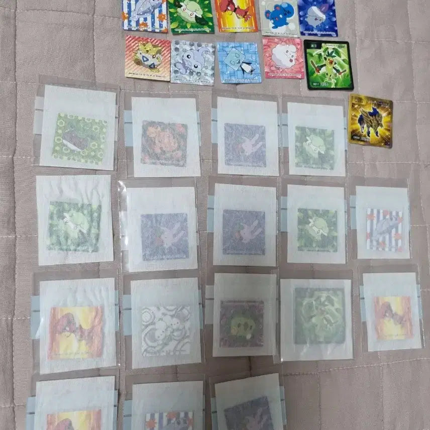 [BUNJANG] Pokemon Stickers Bundle Set / 포켓몬 띠부씰,유포지 스티커 103장 일괄 급처