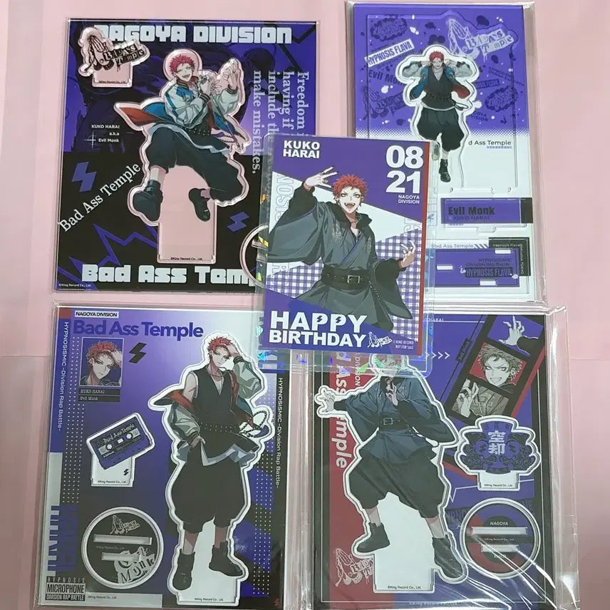 [BUNJANG] Hypnosis Mic Nagoya Division Kuko (Flava Acrylic, 2nd DRB Acrylic) &amp; Birthday Postcard Bundle Set / 5종일괄 히프마이 하라이쿠코 아크릴스탠드, 생일엽서 나고야디비전