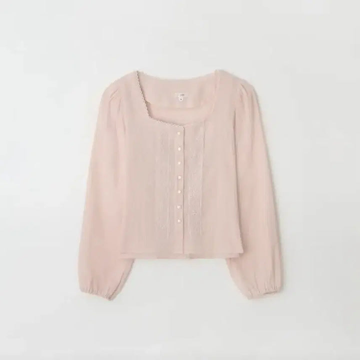 [BUNJANG] Jennie-O Pink Pearl Ethnic Blouse S / 최저가) 제니오 핑크 펄 에스닉 블라우스 S