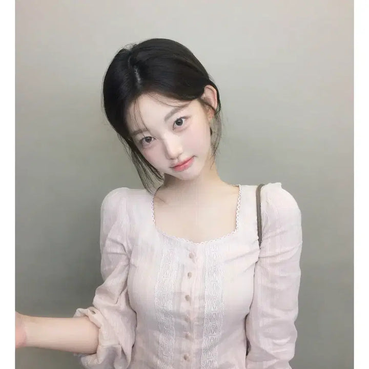 [BUNJANG] Jennie-O Pink Pearl Ethnic Blouse S / 최저가) 제니오 핑크 펄 에스닉 블라우스 S