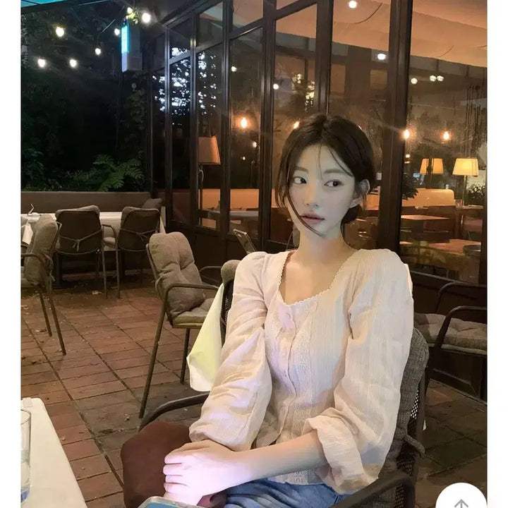 [BUNJANG] Jennie-O Pink Pearl Ethnic Blouse S / 최저가) 제니오 핑크 펄 에스닉 블라우스 S