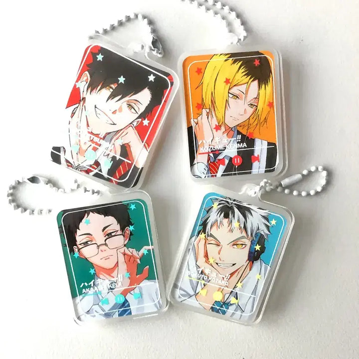 [BUNJANG] Nattun Haikyuu Bokuto &amp; Akaashi Music Keyring (Sealed) / [미개봉/원가이하] 나튼님 하이큐 보쿠토 &amp; 아카아시 뮤직키링
