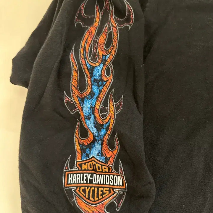 [BUNJANG] Vintage Harley-Davidson Long Sleeve Flame T-Shirt 2XL / 빈티지 할리데이비슨 롱슬리브 플레임 2xl