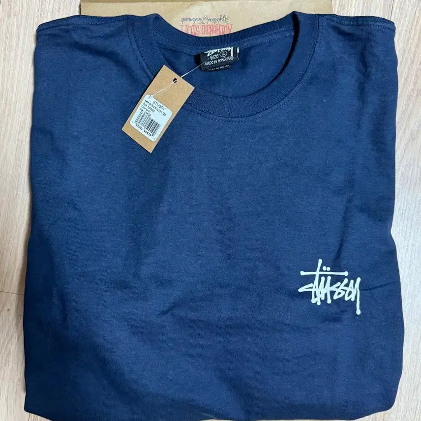 [BUNJANG] Stussy Basic Navy T-Shirt L / (새상품) 베이직 스투시 네이비 티셔츠 L