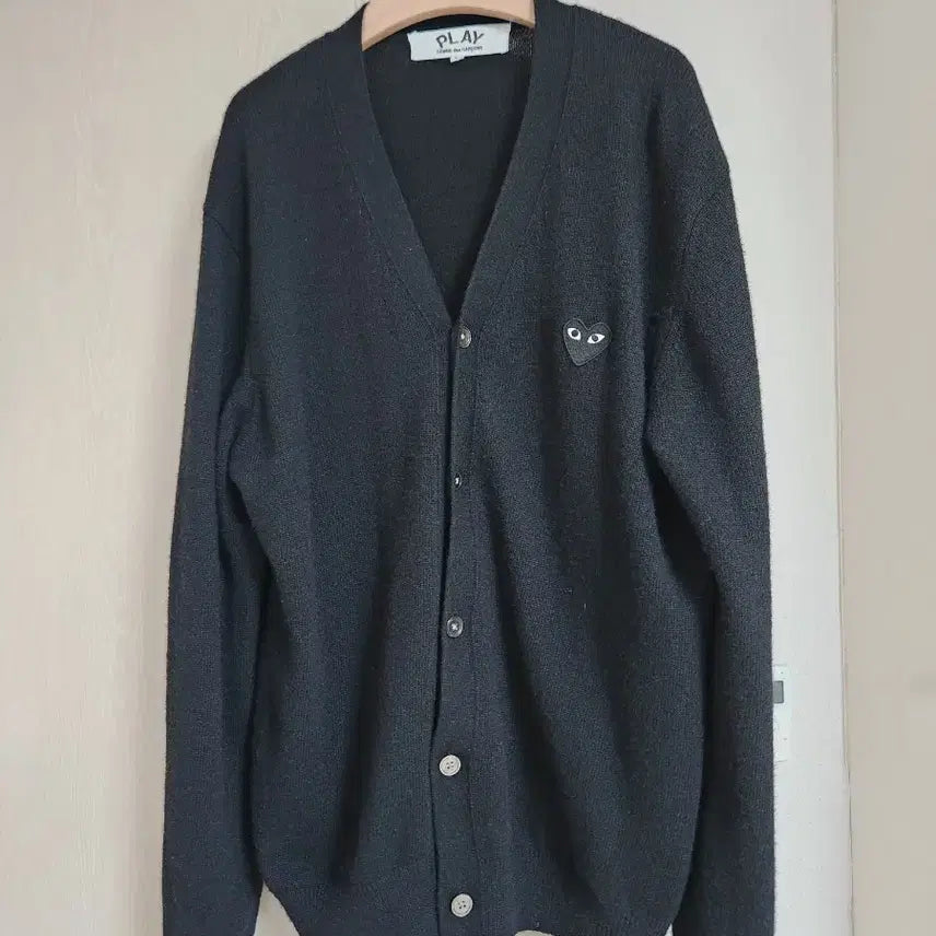 [BUNJANG] Comme des Garçons Play Black Cardigan / 꼼데가르송 플레이 블랙 가디건