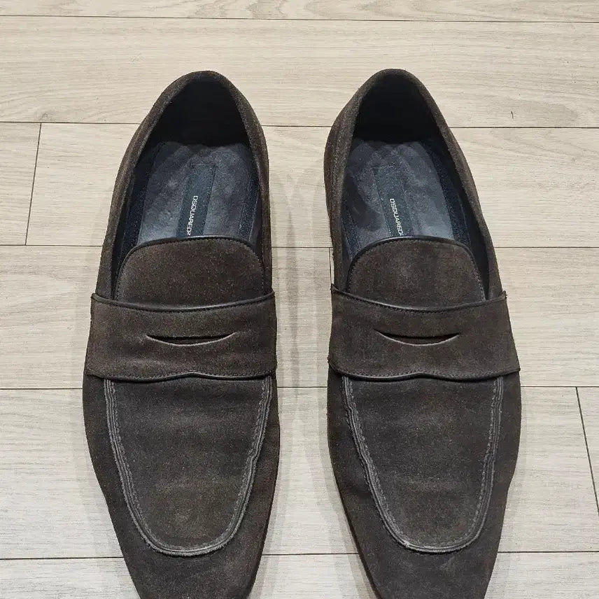 [BUNJANG] DSQUARED2 Suede Loafers Dark Brown Size 42 / [정품] 디스퀘어드 디퀘 스웨이드 로퍼 다크브라운 42