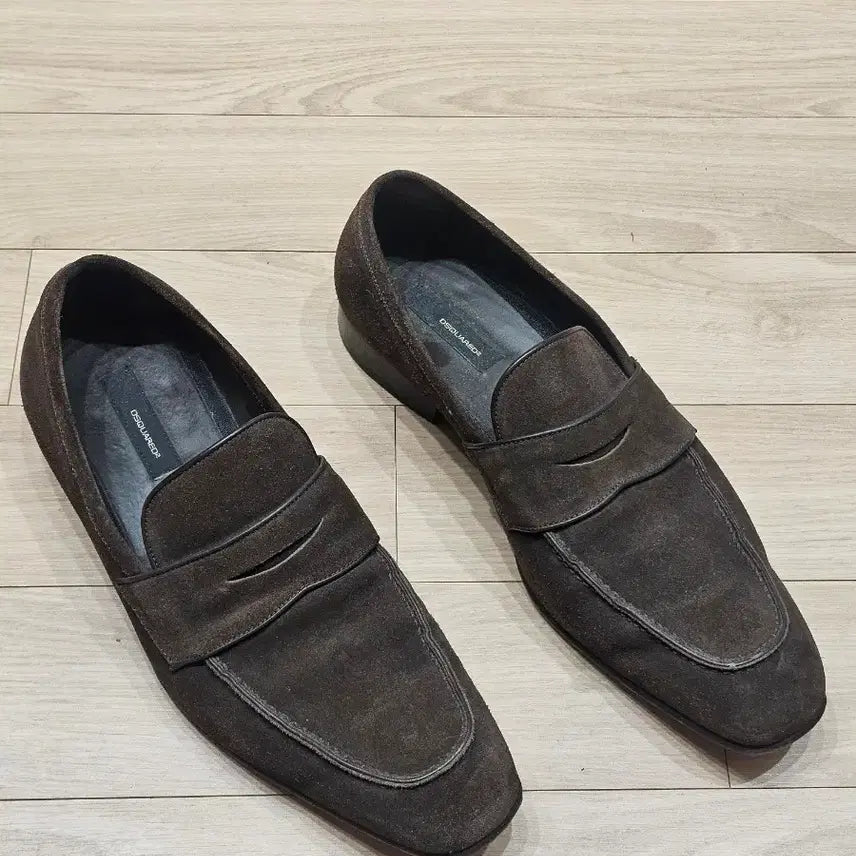 [BUNJANG] DSQUARED2 Suede Loafers Dark Brown Size 42 / [정품] 디스퀘어드 디퀘 스웨이드 로퍼 다크브라운 42