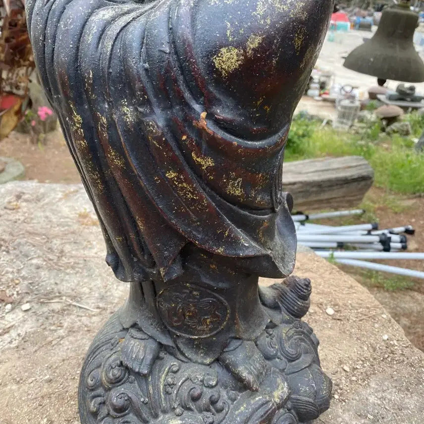 [BUNJANG] Brass Gilt Bronze Avalokiteshvara Statue / 관세음보살상