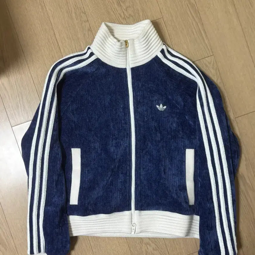 [BUNJANG] Adidas Navy Corduroy Track Top L / 아디다스 네이비 코듀로이 트랙탑져지  L 판매합니다