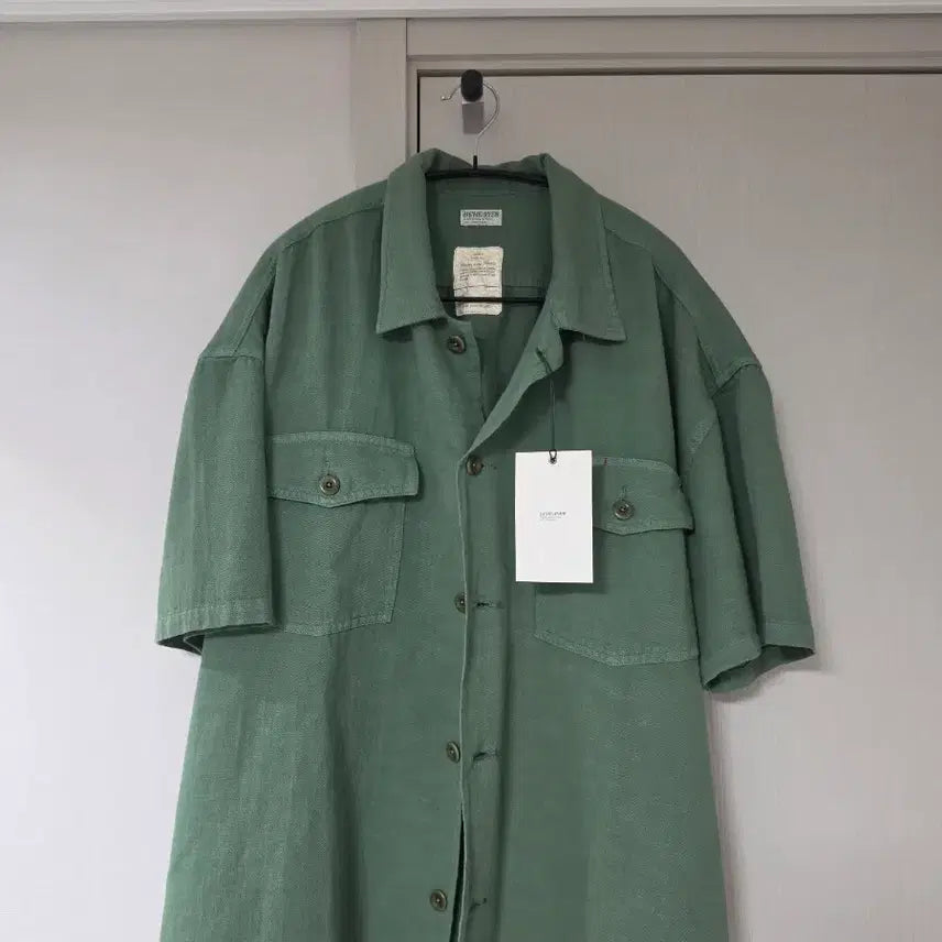 [BUNJANG] BEHAVEUR 26SS Pherdy Short Sleeve Shirt Size 4 / [4]비헤비어 퍼티그 반팔 셔츠 새상품 26ss