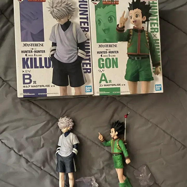 [BUNJANG] Hunter x Hunter Ichiban Kuji Grid Island Gon &amp; Killua Figure Bundle / (급처) 헌터x헌터 제일복권 그리드아일랜드 곤 키르아 피규어 일괄