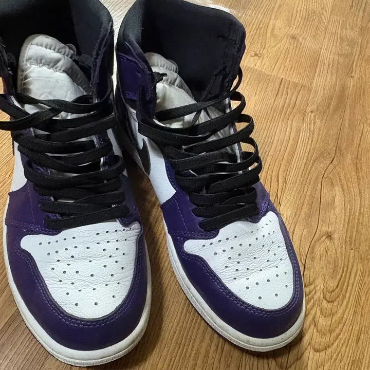 [BUNJANG] Air Jordan 1 Court Purple Sneakers / 조던1 코트퍼플 265 판매
