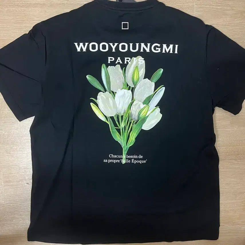 [BUNJANG] Wooyoungmi Flower Print Short Sleeve T-shirt / 우영미플라워반팔 새상품급