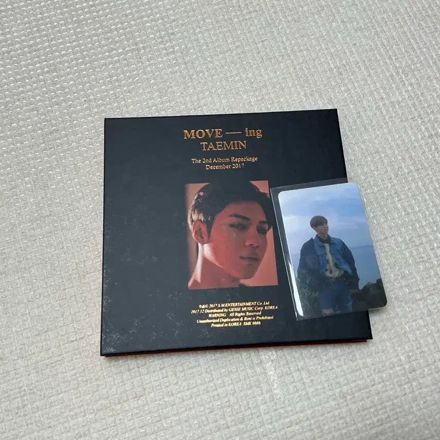 [BUNJANG] SHINee Taemin MOVE-ing Album Photocard Set / 포카포함 샤이니 태민 MOVE-ing 앨범