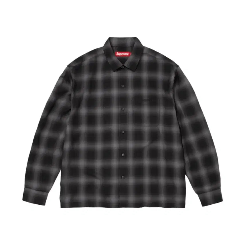 [BUNJANG] Supreme Rayon Shadow Plaid Shirt / M) 슈프림 레이온 쉐도우 플레이드 셔츠