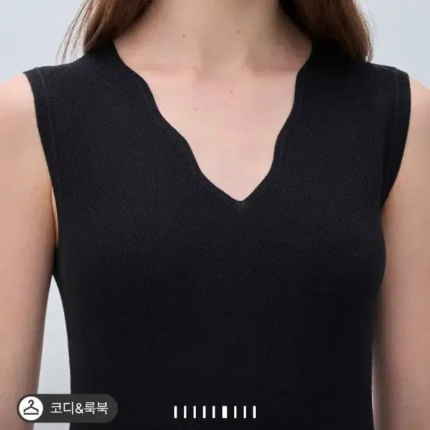 [BUNJANG] Mine (Hansem) Scallop Two-Way Sleeveless Top / 한섬 마인 스캘럽 투웨이 슬리브리스 새상품