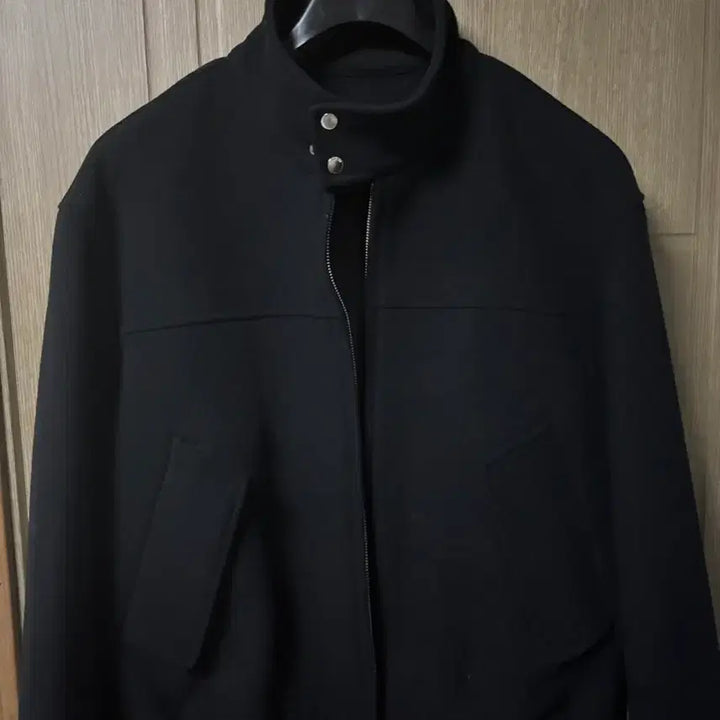 [BUNJANG] KIMUUR Wool 2-Way Harrington Jacket Black / 키뮤어 울(WOOL) 2-WAY 헤링턴 자켓 블랙_M