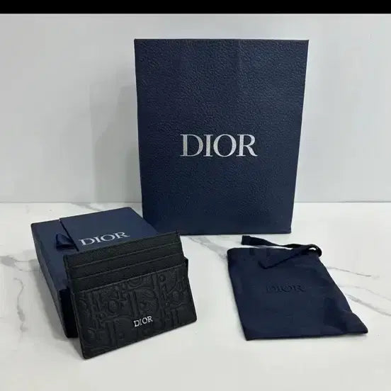 [BUNJANG] Dior Oblique Card Holder Black / 디올 오블리크 카드지갑 블랙 새상품