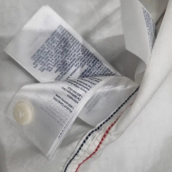 [BUNJANG] Tommy Hilfiger Denim Flower Pocket Short Sleeve Shirt White / 타미힐피거 데님 플라워 포켓 반팔 셔츠 화이트