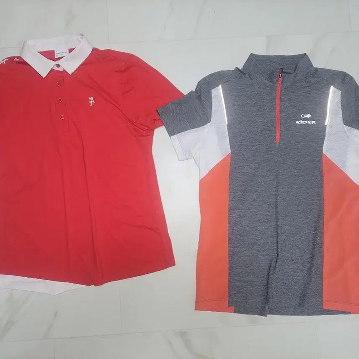 [BUNJANG] Castelbajac &amp; Eider Half Sleeve T-Shirts Set (2-Pack) / Castelbajac/Eider 반팔 티셔츠 2벌 세트