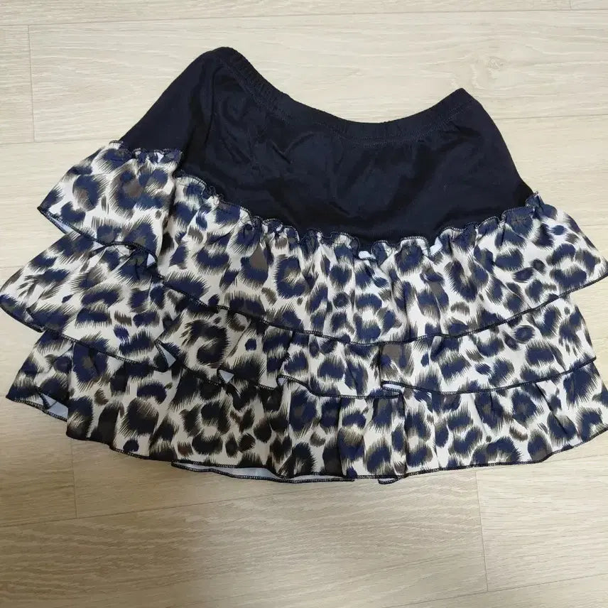 [BUNJANG] Shein Leopard Ruffle Tiered Mini Skirt / 쉬인 레오파드 프릴 캉캉 미니스커트