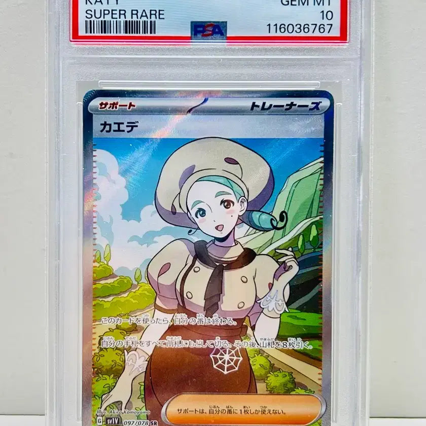 [BUNJANG] Pokemon Card Scarlet &amp; Violet Sv1v Maple SR PSA 10 / 일판 포켓몬카드 sv1v 바이올렛 단풍 sr psa10 판매합니다